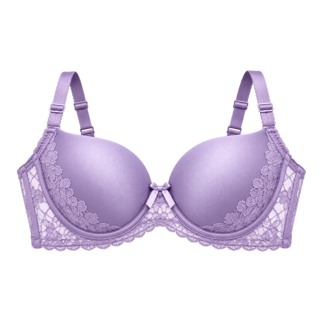 ASCETA Lace Push-Up Bra – Lavender