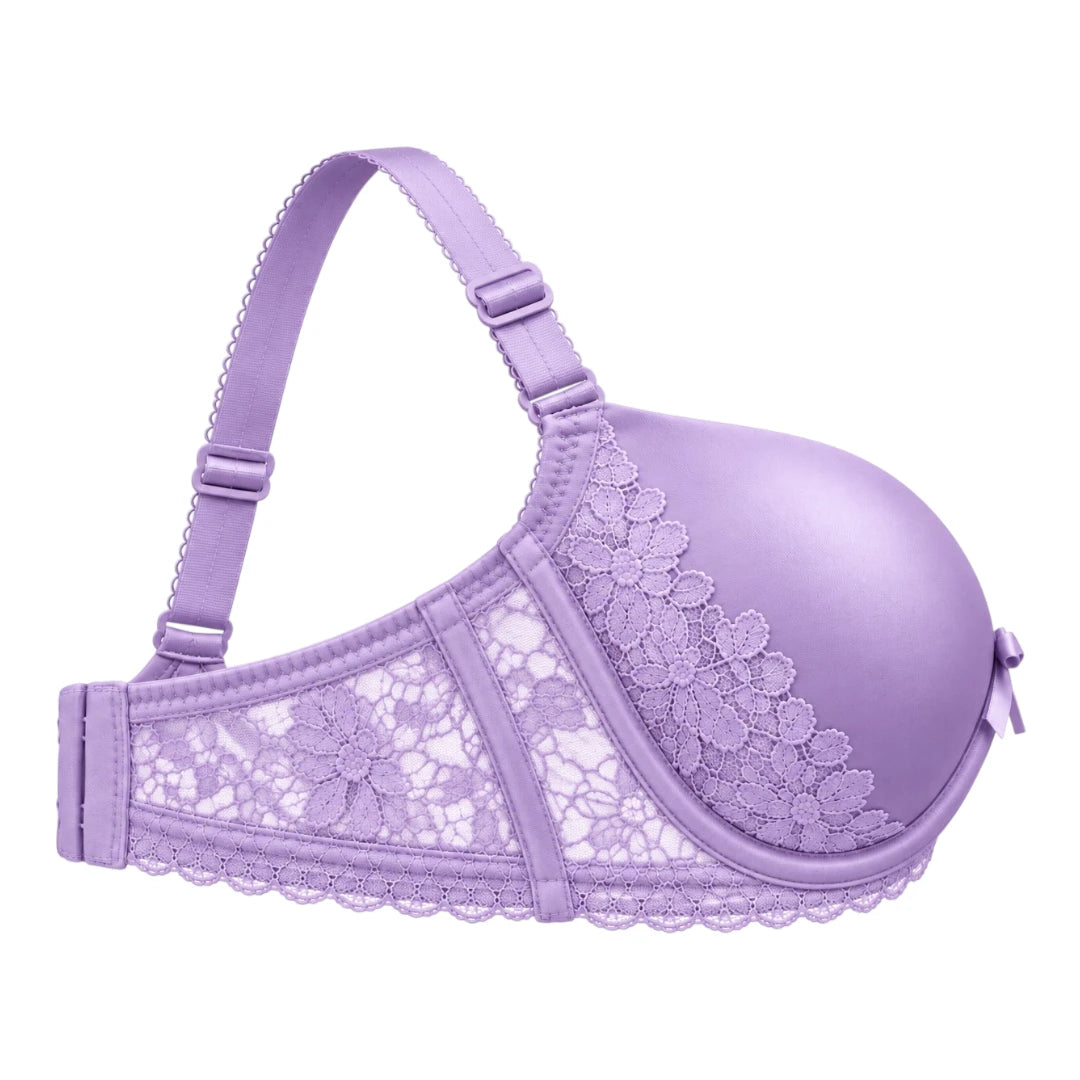 ASCETA Lace Push-Up Bra – Lavender