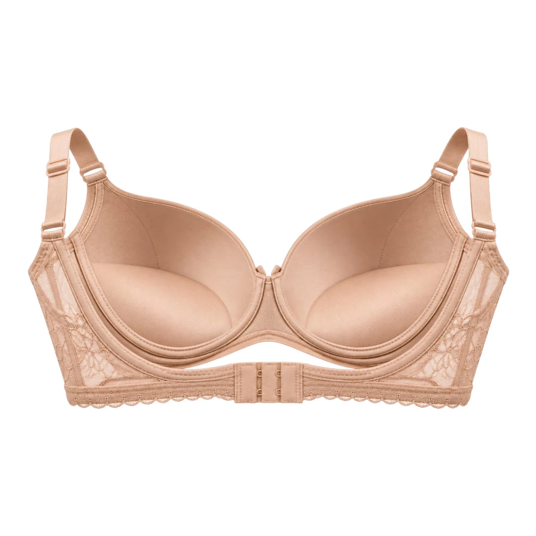 ASCETA Lace Push-Up Bra – Nude Beige