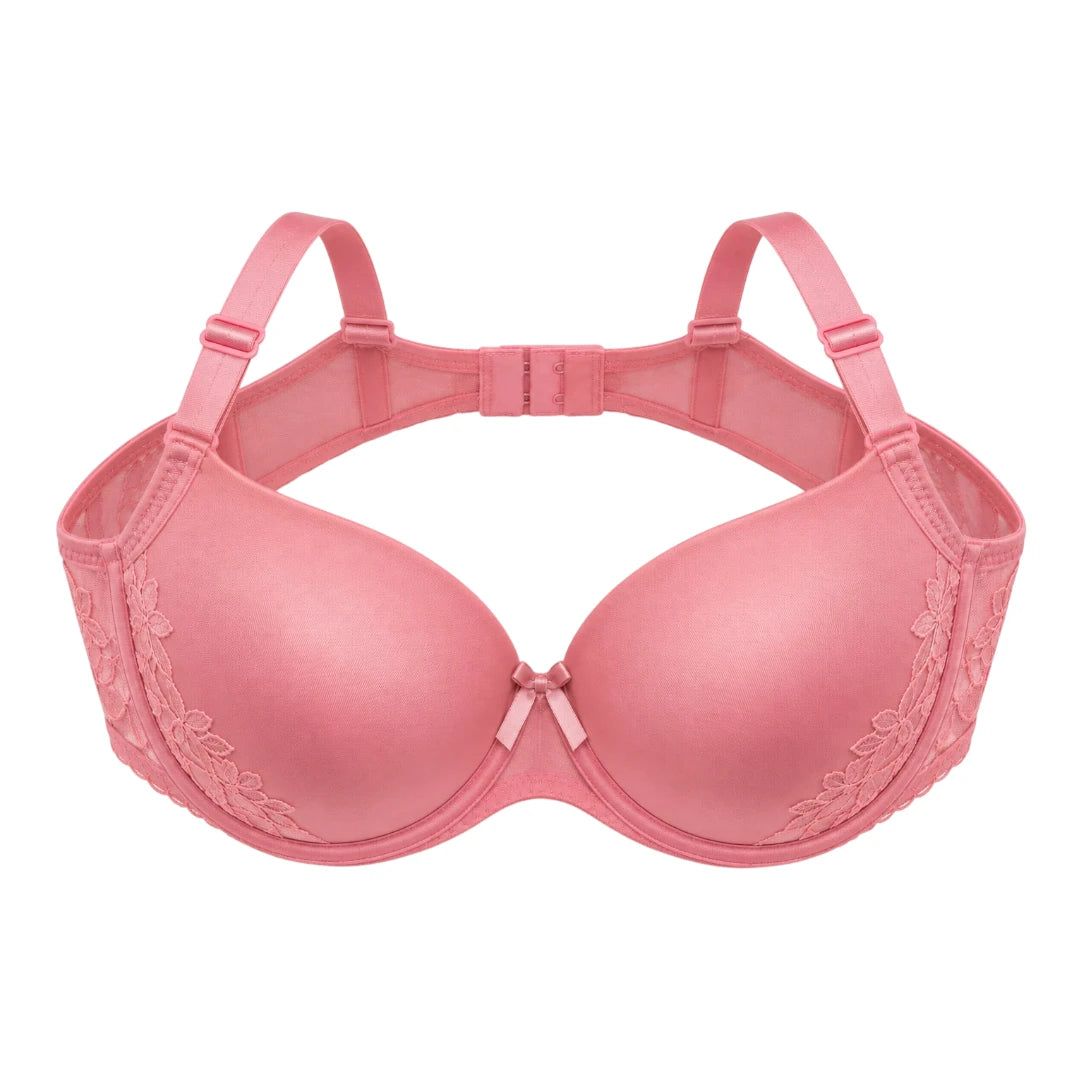 ASCETA Lace Push-Up Bra – Pink