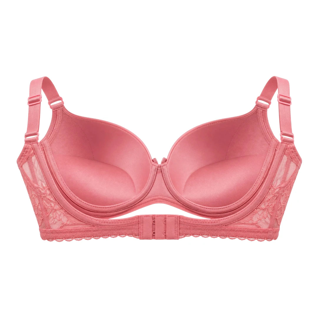 ASCETA Lace Push-Up Bra – Pink