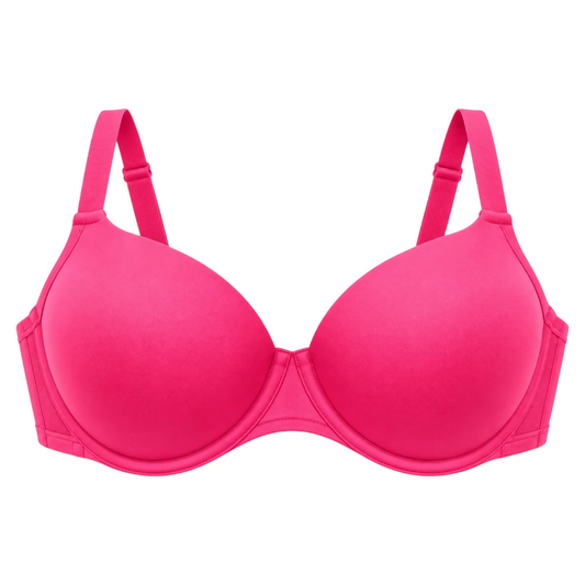 ASCETA Smooth T-Shirt Bra Women's Pink Everyday Comfort Design