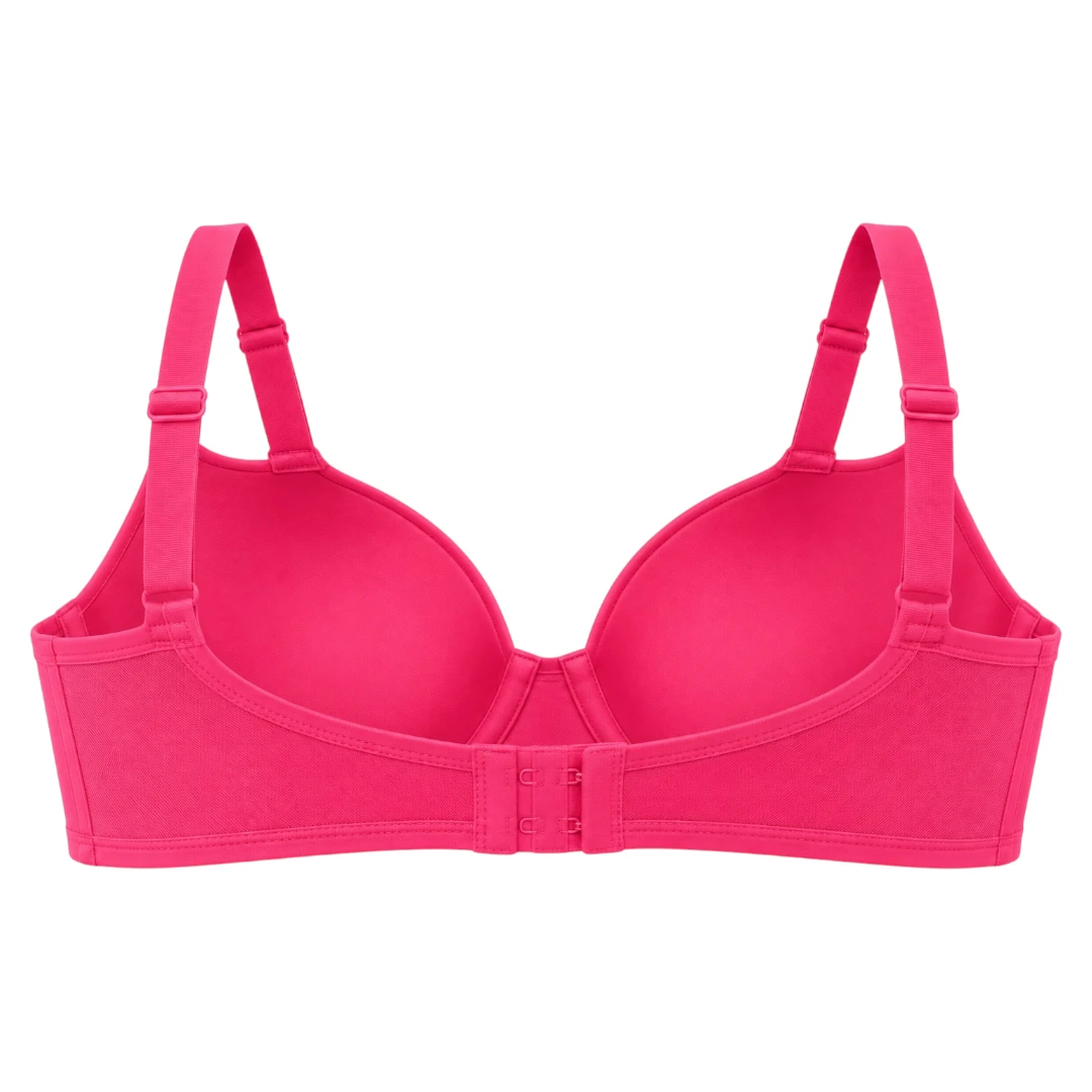ASCETA Smooth T-Shirt Bra Women's Pink Everyday Comfort Design