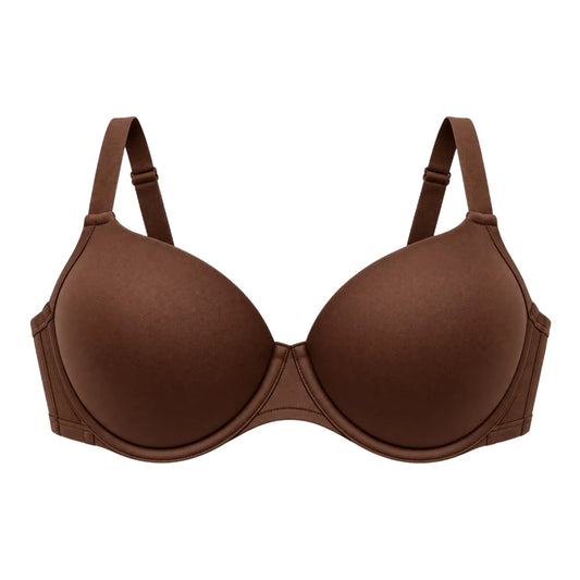 ASCETA Smooth T-Shirt Bra – Brown